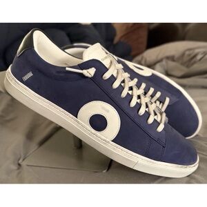 New! Oliver Cabell Low 1 ‘Yale’ Men’s Distressed Nubuck Sneakers Size 12 /EU 45
